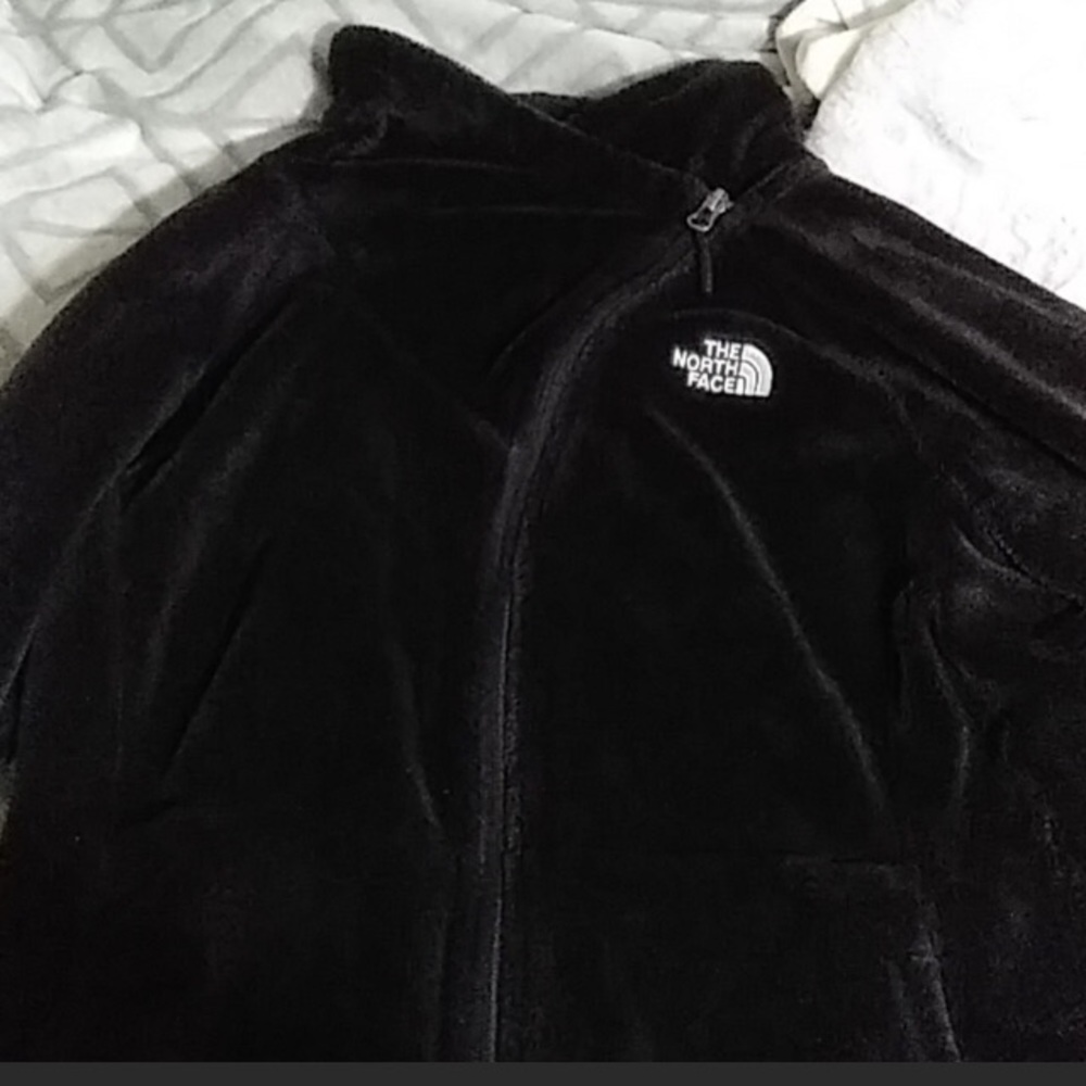 North face zip up sweat shirt